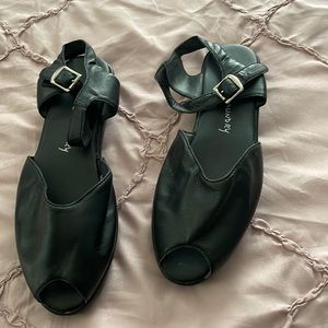 peep toe ankle strap shoe